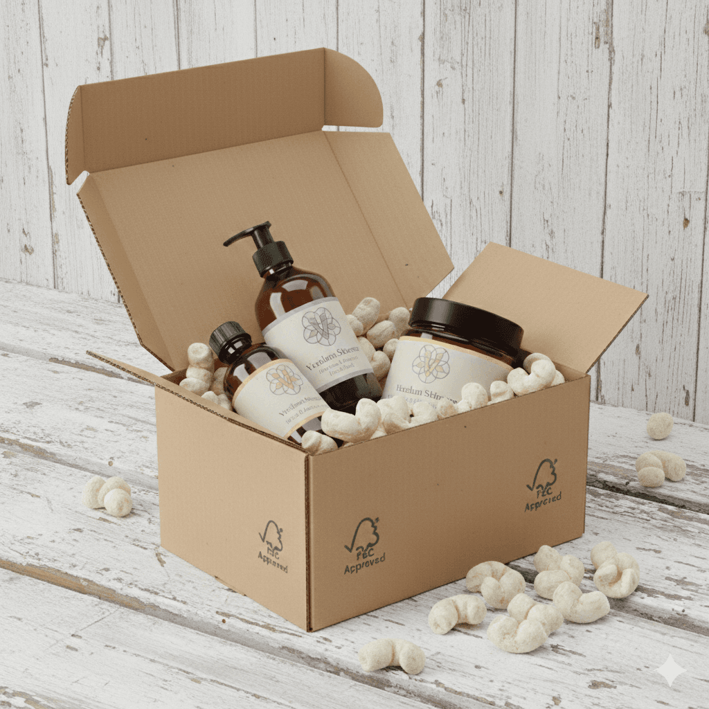 Sustainable packaging - potato starch and FSC certified